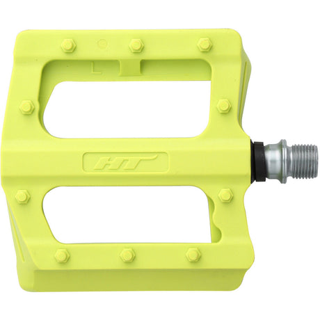 Pedali flat HT PA12A - Lime HT-Components