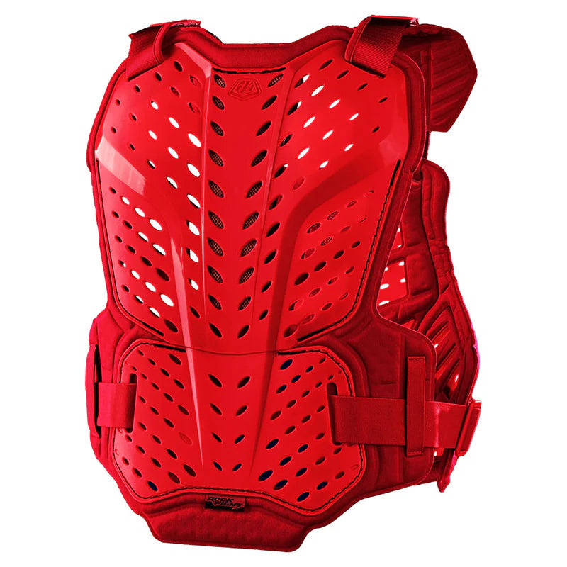 Paire de protection pour enfant Troy Lee Designs Rockfight Chest - Rouge