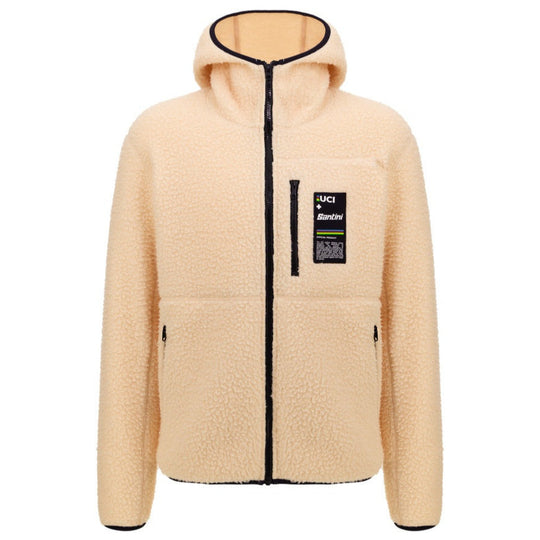 Santini UCI World Champion Fleece - Beige