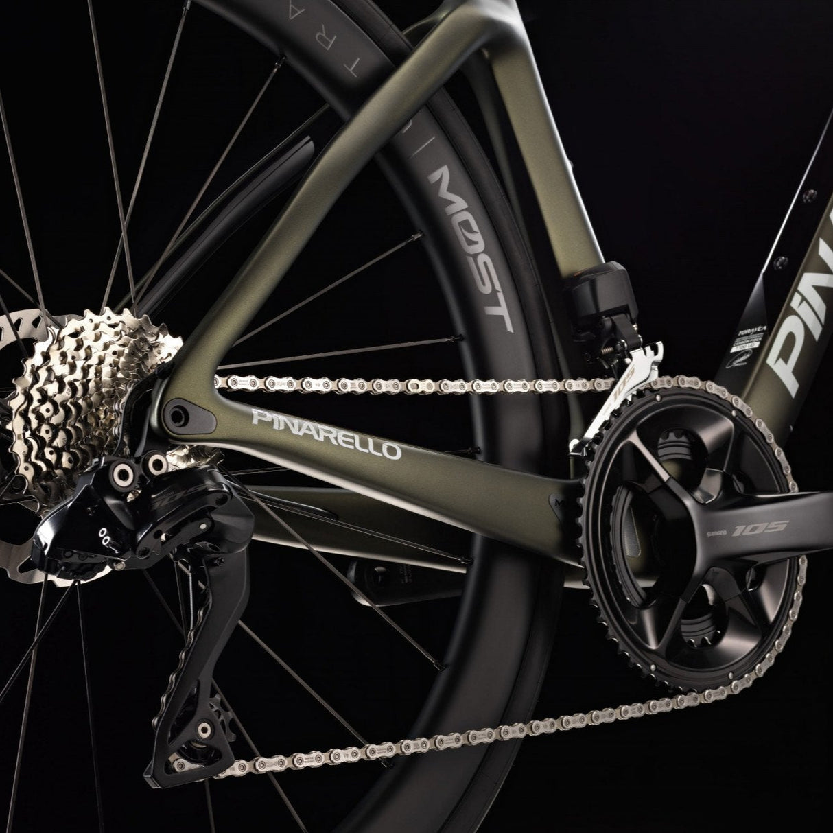 Pinarello F5 105 Di2 Most Ultrafast 45 - Nero Pinarello