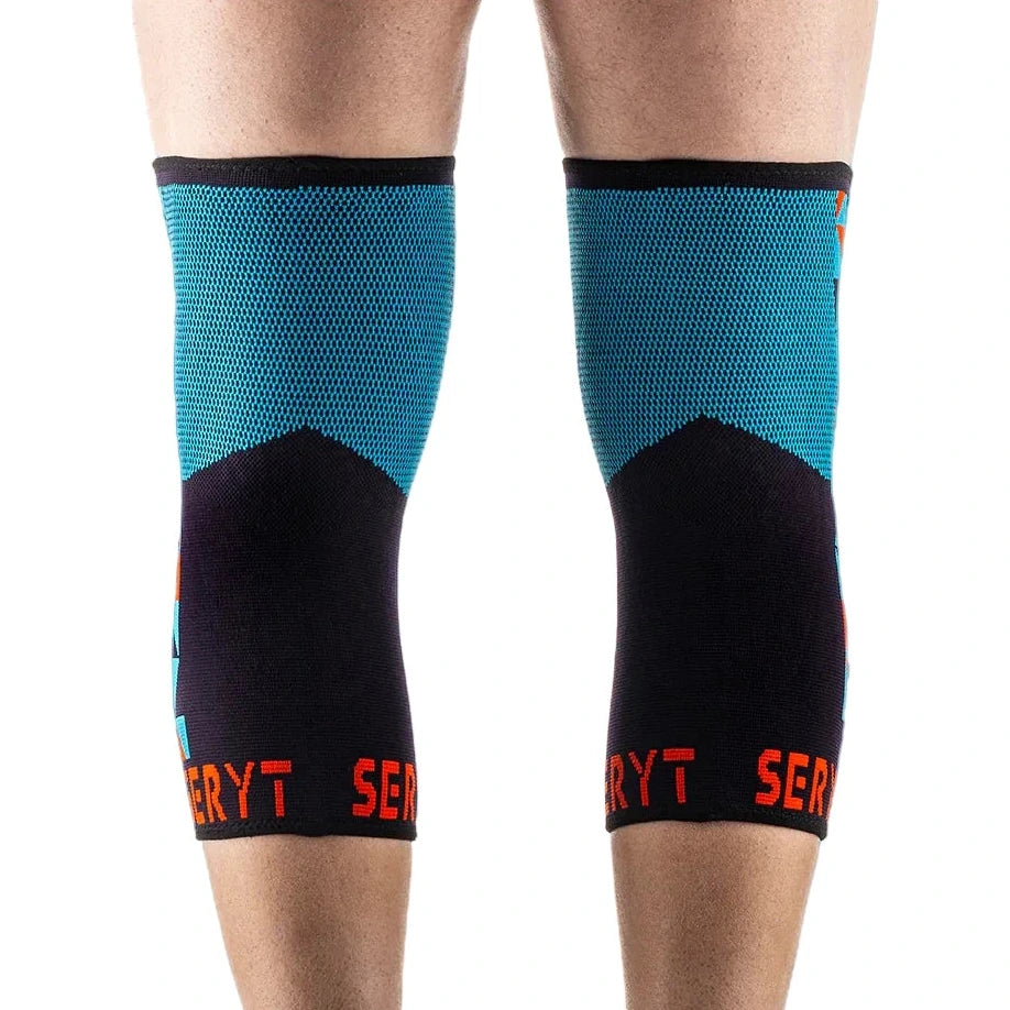 Protezioni ginocchio Seryt Flow - Azzurro rosso Seryt