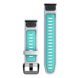 Cinturino Garmin QuickFit 20 - Bianco azzurro - P