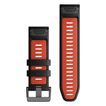 Bracelet Garmin QuickFit 26 - Noir rouge