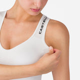Sosten Castelli Comfort Travel Crop Top - Blanco