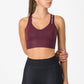 Sport-BH Castelli Comfort Travel Crop Top - Bordeaux