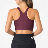 Soutien-gorge Castelli Comfort Travel Crop Top - Bordeaux