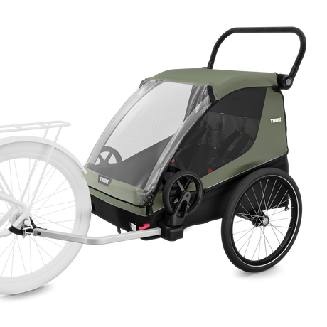 Rimorchio da bici Thule Courier - Verde Thule