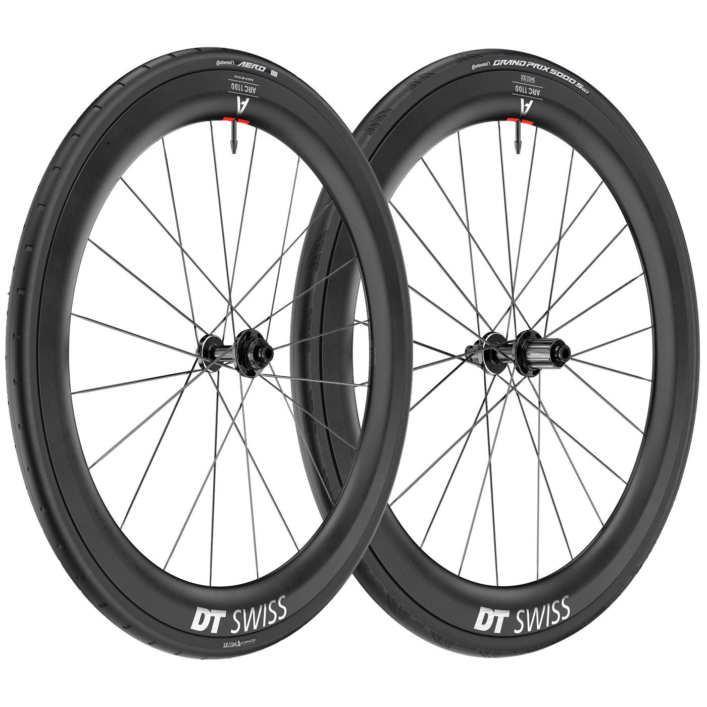 Dt Swiss ARC 1100 DI CL 55 WTS Wheelset - Black | All4cycling