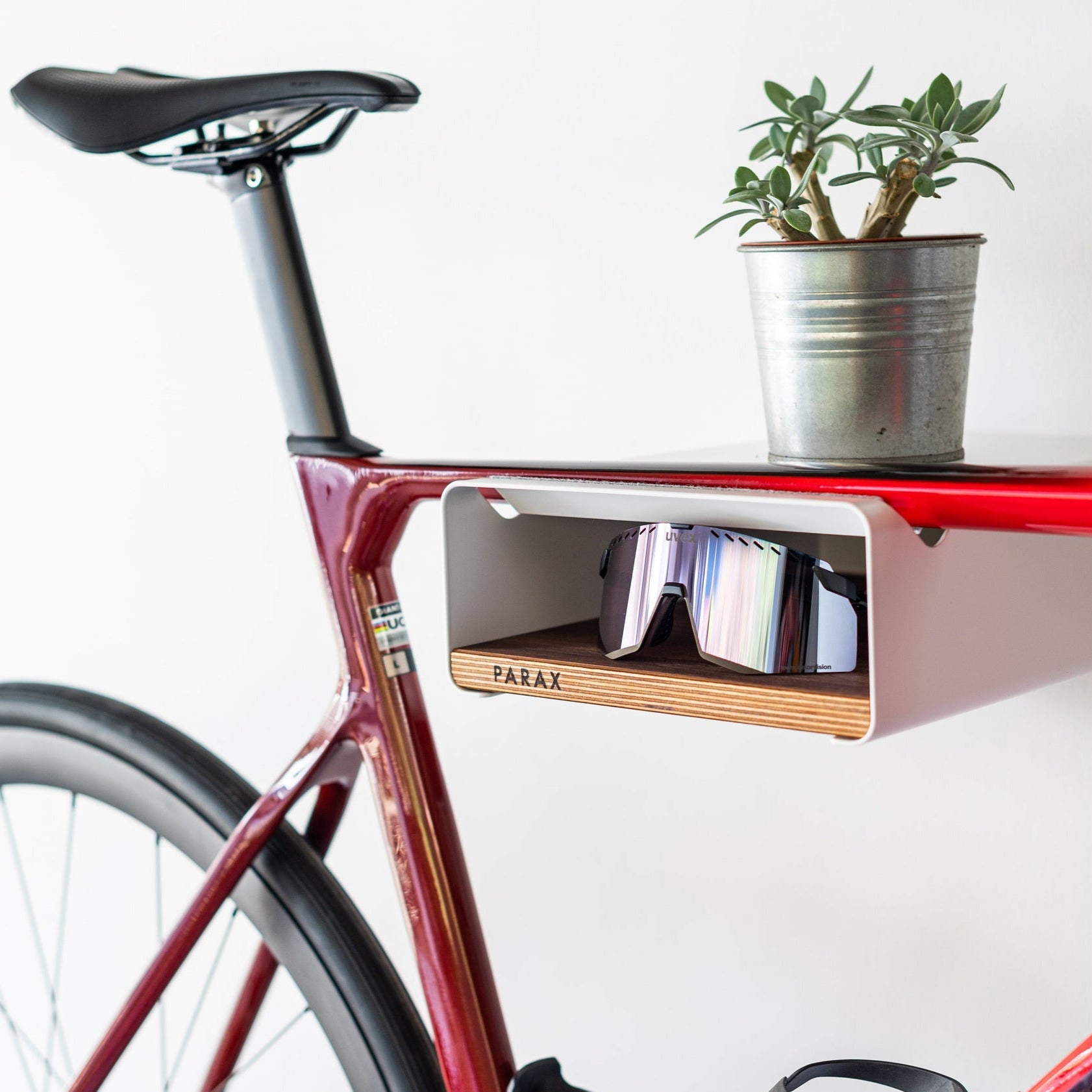 Appendibici parete Parax S-Rack L - Bianco