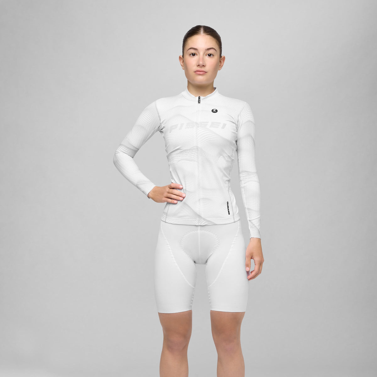 Maglia maniche lunghe Pissei Sanremo - Bianco grigio