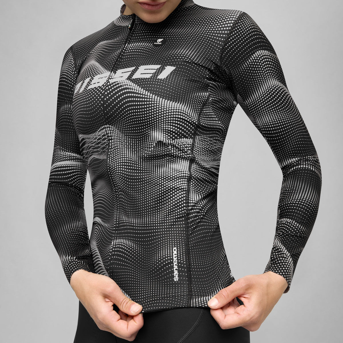 Maglia maniche lunghe Pissei Sanremo - Nero grigio