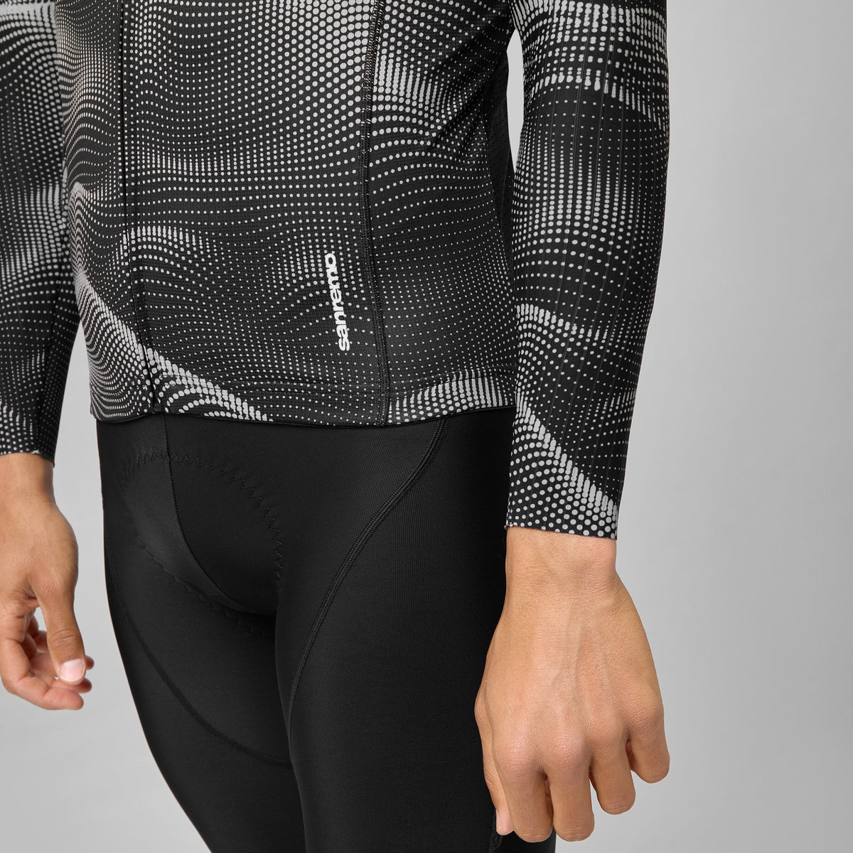Maglia maniche lunghe Pissei Sanremo - Nero grigio
