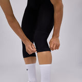 Cuissard à bretelles 3/4 d’hiver Pissei Sanremo - Noir