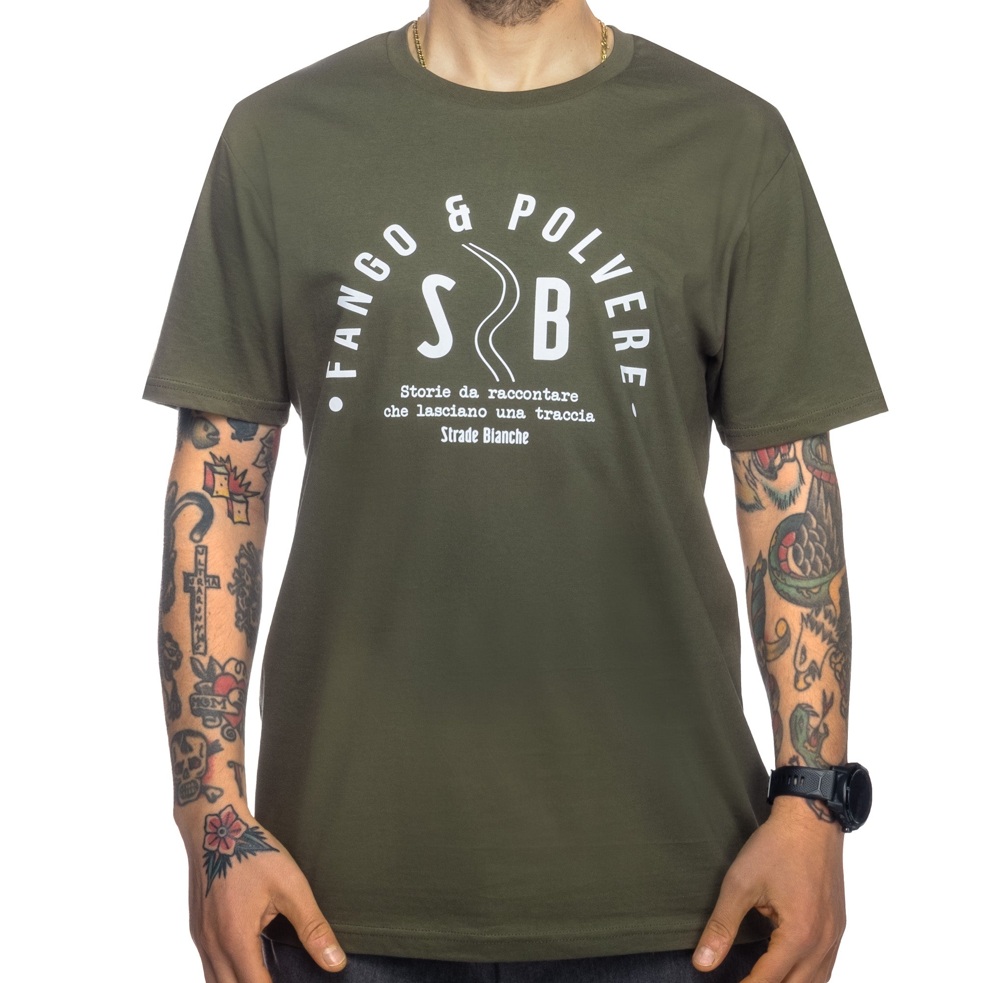 T-Shirt Strade Bianche - Fango e polvere