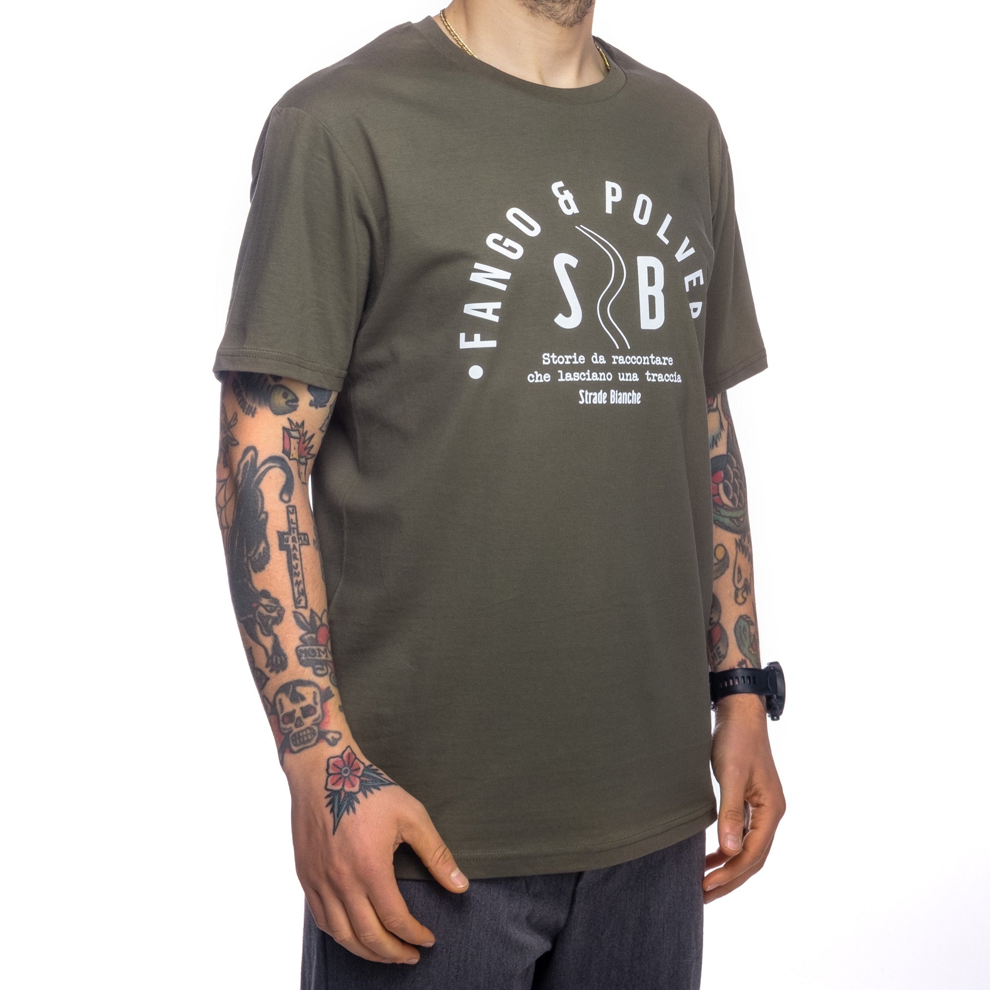 T-Shirt Strade Bianche - Fango e polvere