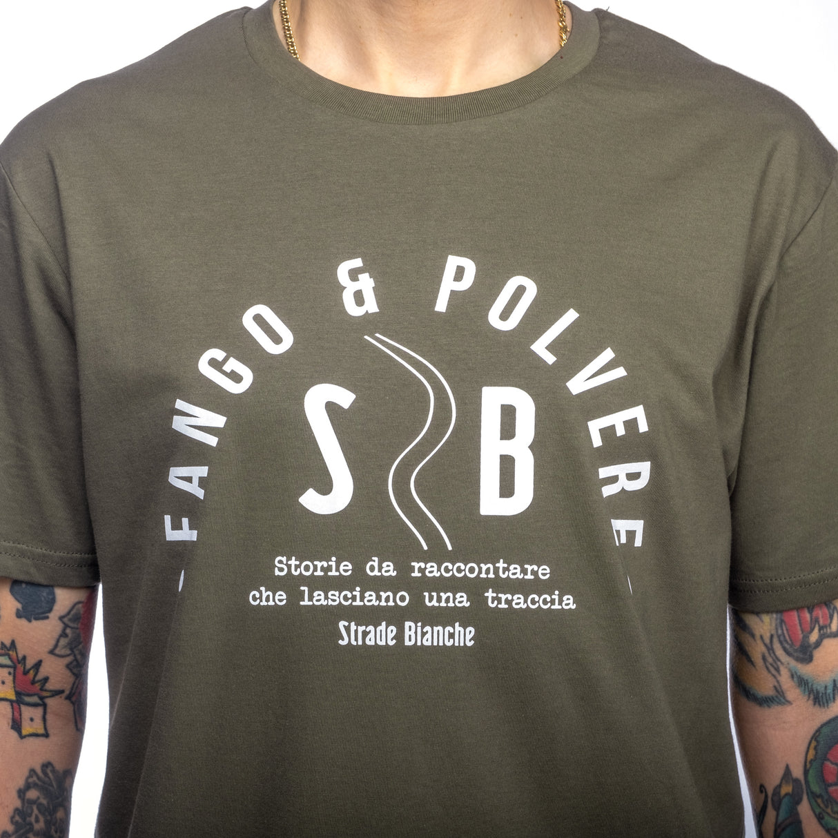 T-Shirt Strade Bianche - Fango e polvere - L