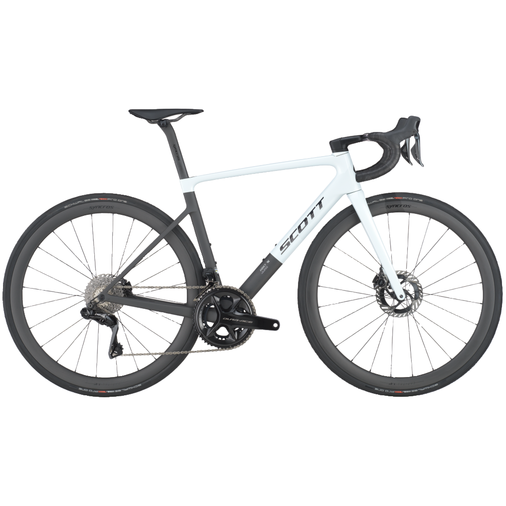 rennrad carbon pro bianco SCOTT Addict RC Pro - Weiß Schwarz