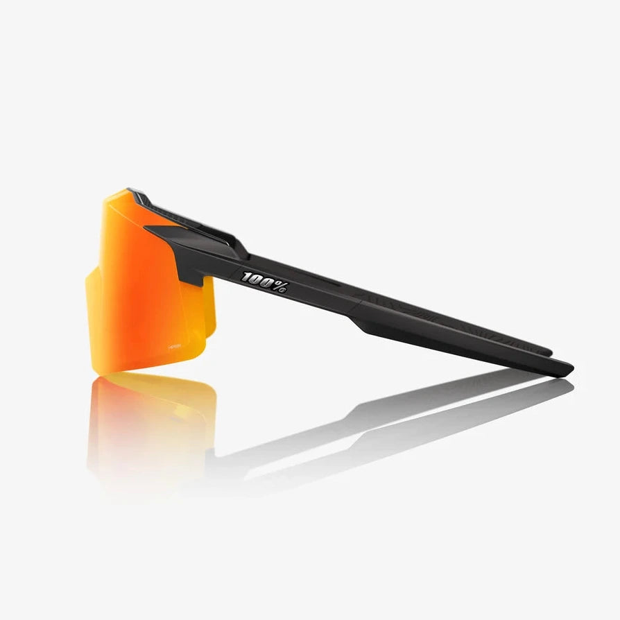 Occhiali 100% Aerocraft - Soft Tact Black HiPER Red Multilayer Mirror