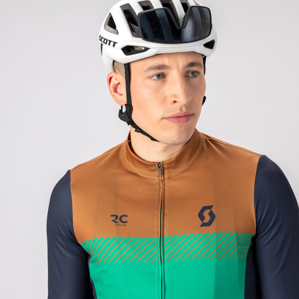 Maglia maniche lunghe Scott RC Team - Marrone verde - I