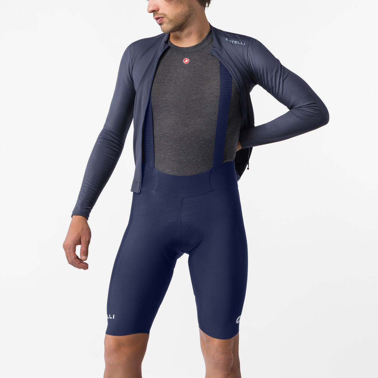 Castelli Espresso Thermal trägerhose - Blau