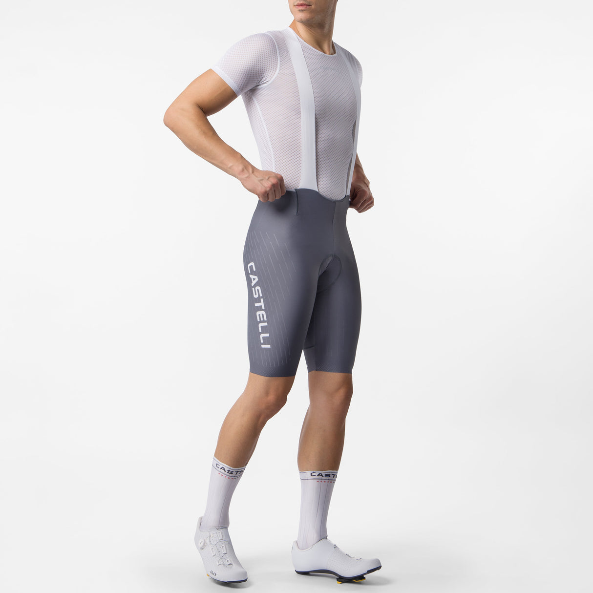 Castelli Free Aero Race S Kit LTD tragerhose - Grau