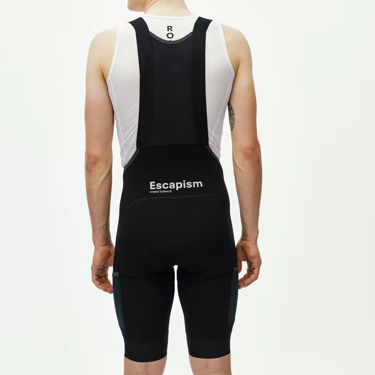 Pas Normal Studios Escapism Cargo bib shorts - Black
