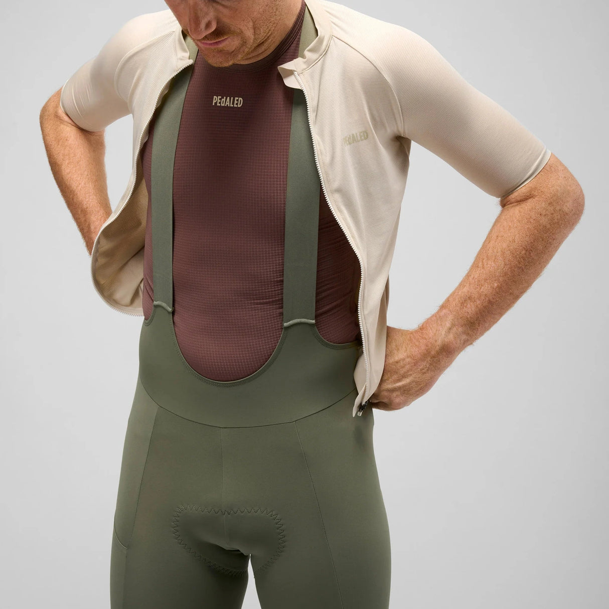 Cuissard à bretelles Pedaled Element Lightweight - Vert