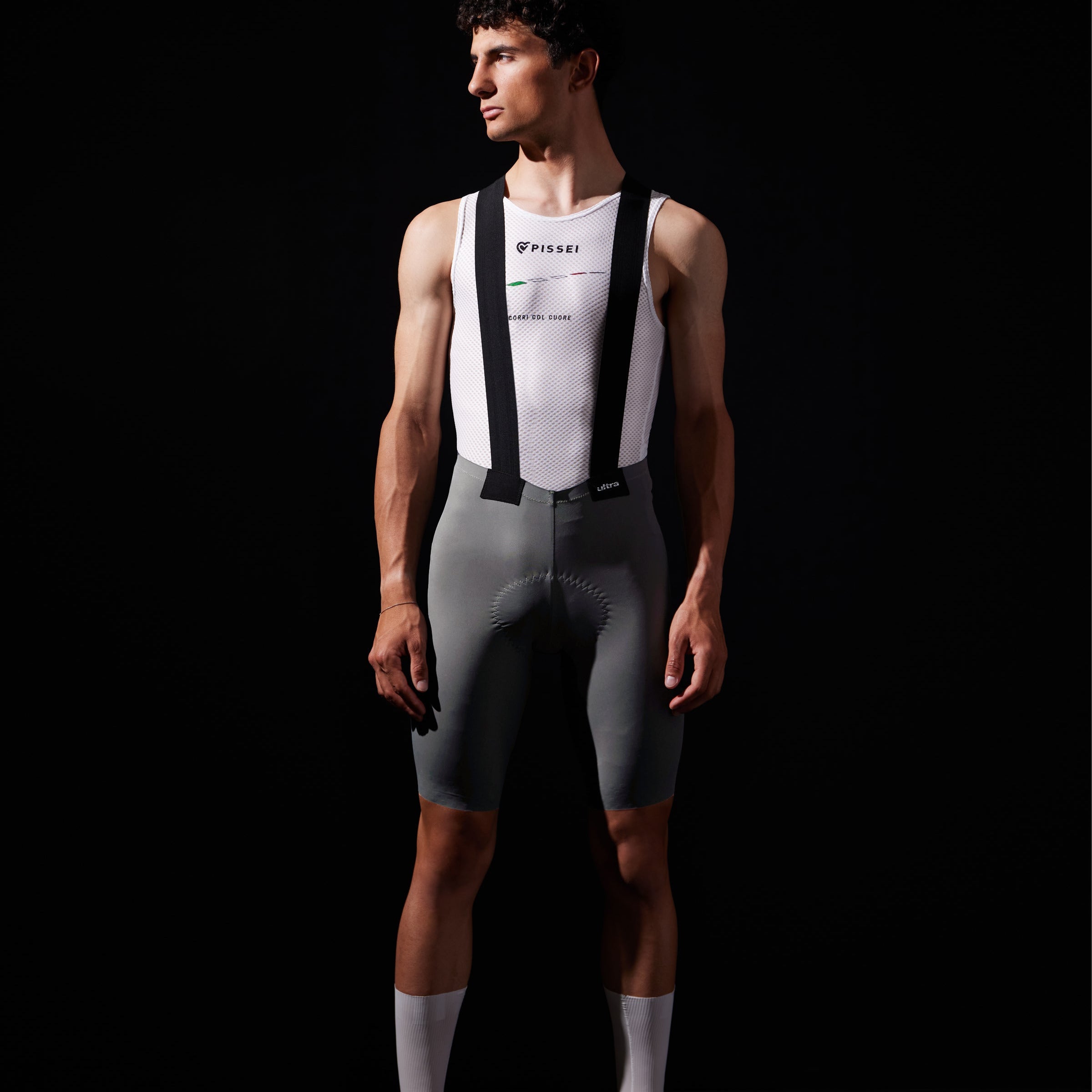 Bib shorts Pissei Primapelle Ultra - Grey