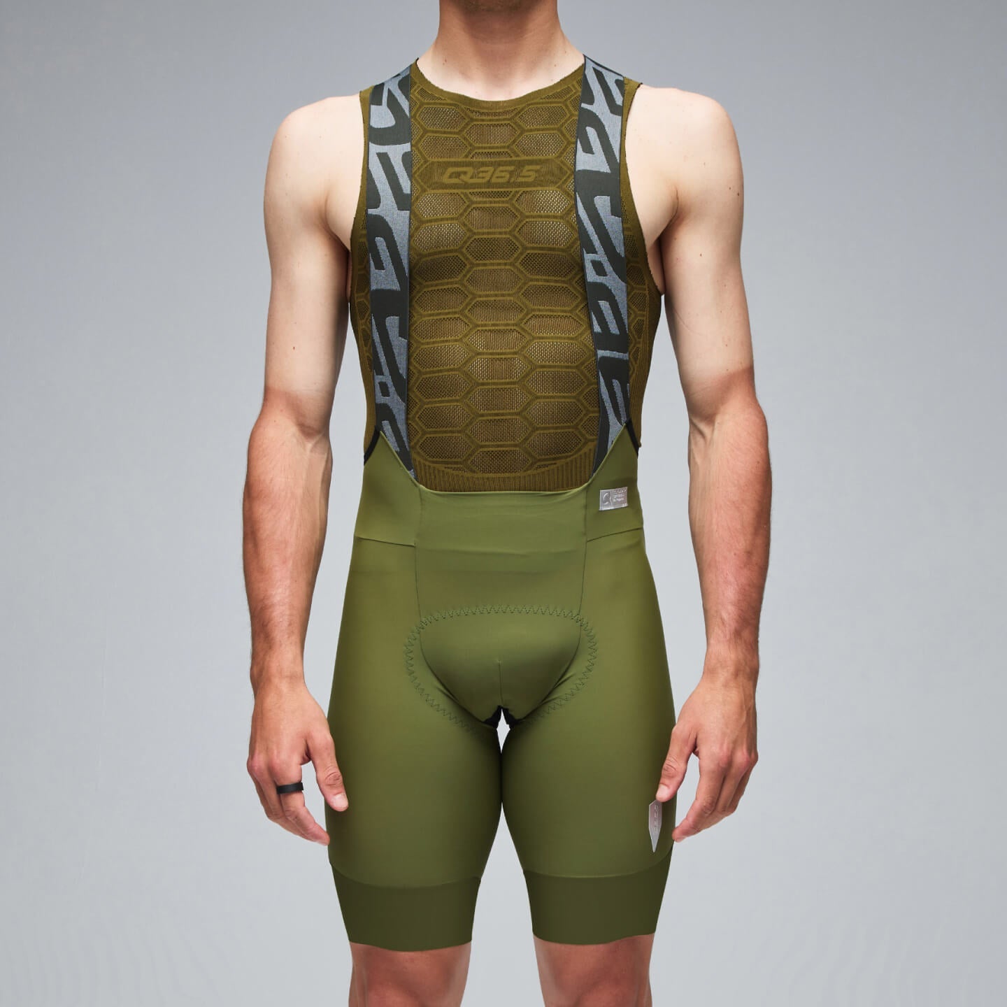 Q36.5 Gregarius Pro Bib Shorts - Green | All4cycling