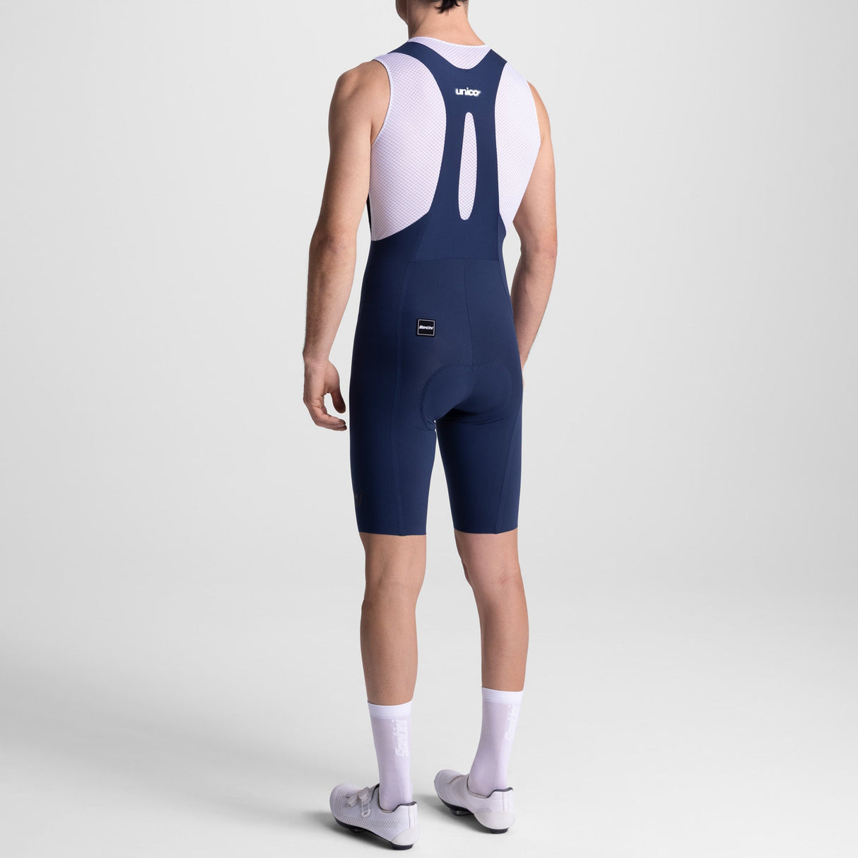 Cuissard à bretelles Santini Unico Edge 2 - Bleu