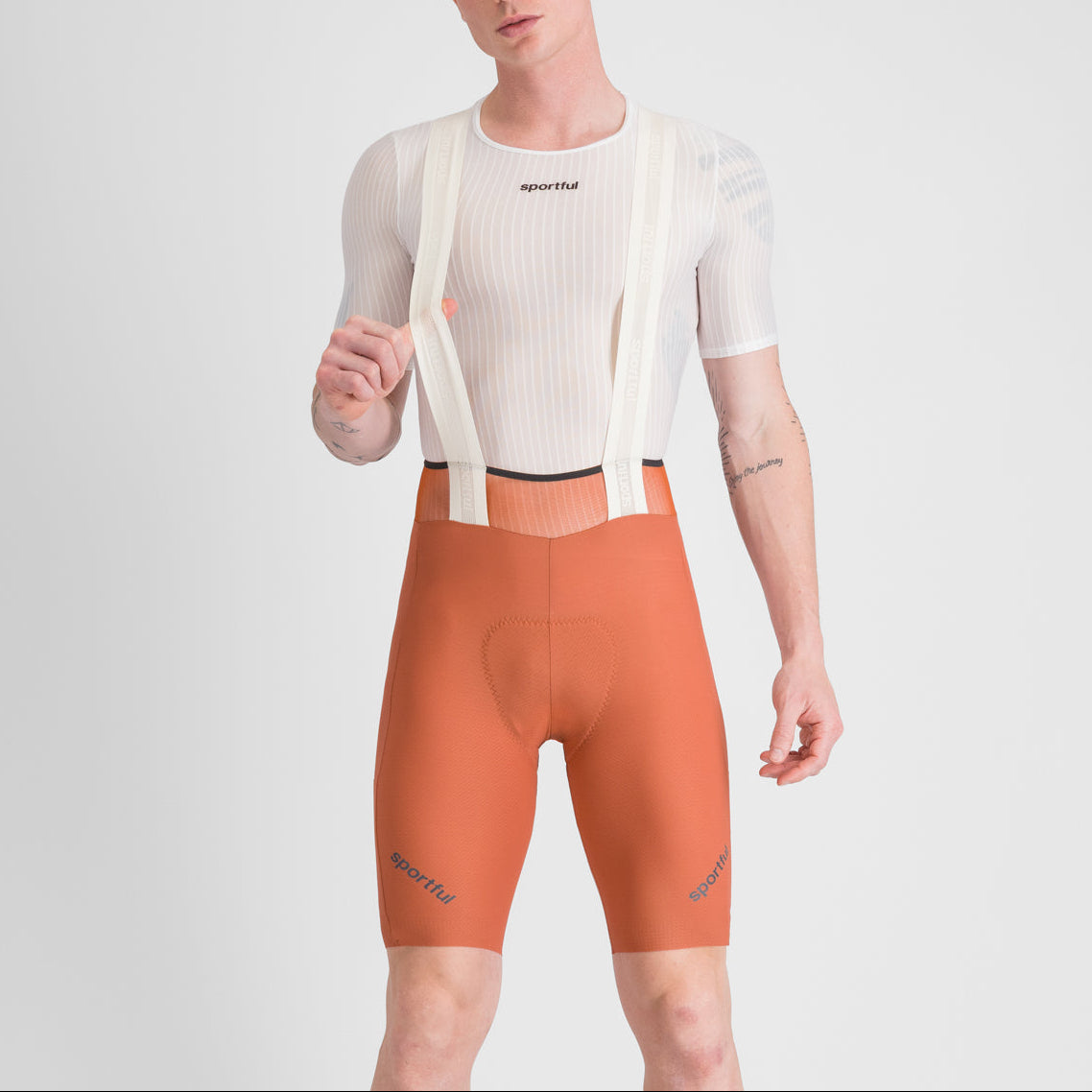 fahrradbekleidung orange Sportful Hyperepic tragerhose