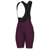 Cuissard à bretelles femme Ale Off Road Gravel Pro - Violet
