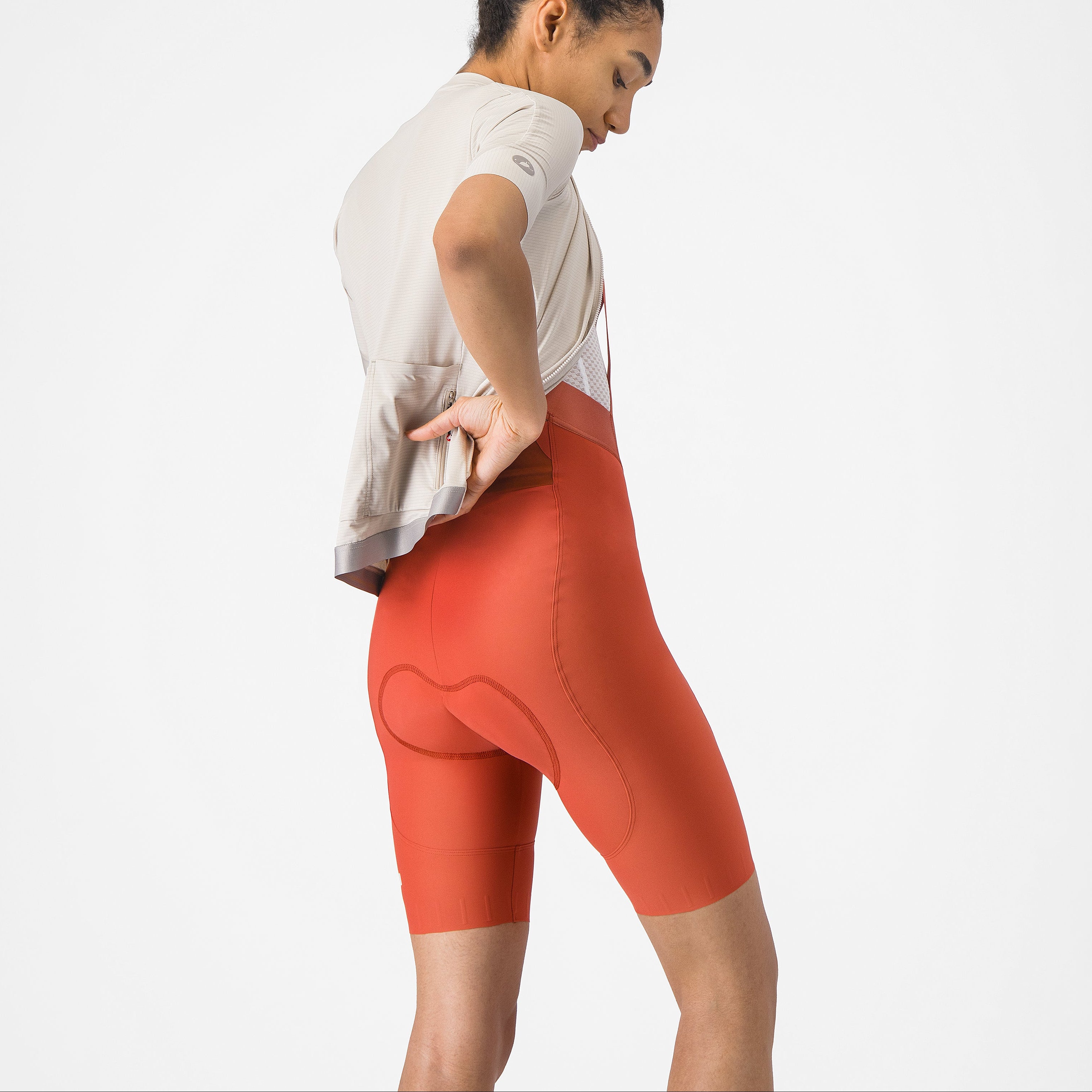 Castelli Espresso 2 DT frau tragerhose - Orange