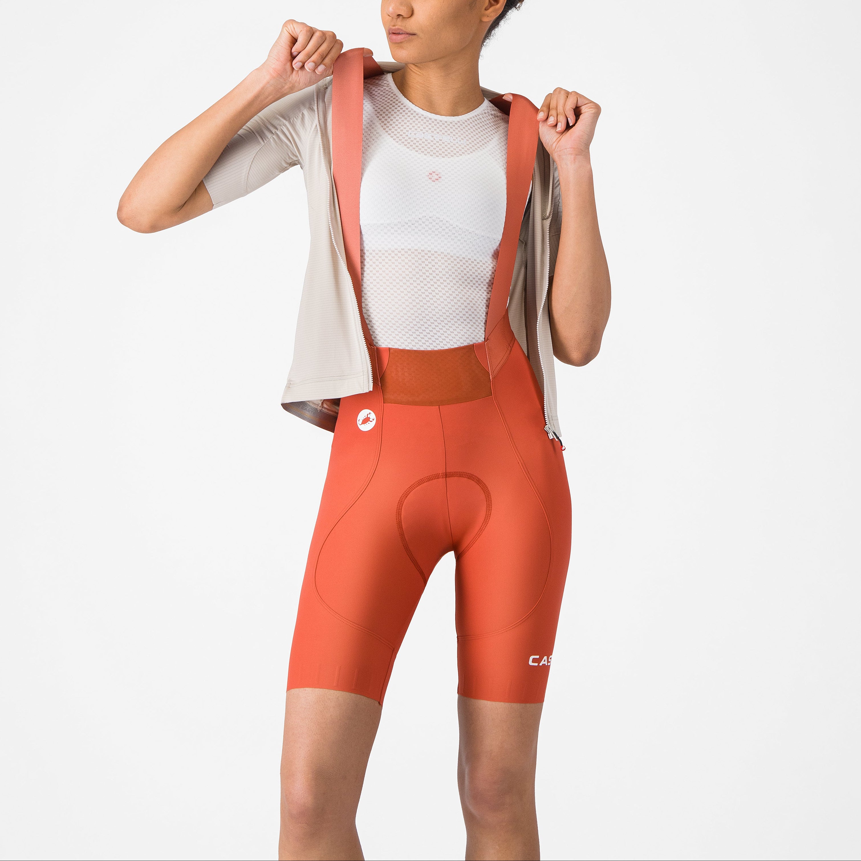 Castelli Espresso 2 DT frau tragerhose - Orange