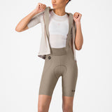 Cuissard à bretelles femme Castelli Espresso 2 DT - Beige