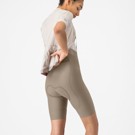 Cuissard à bretelles femme Castelli Espresso 2 DT - Beige