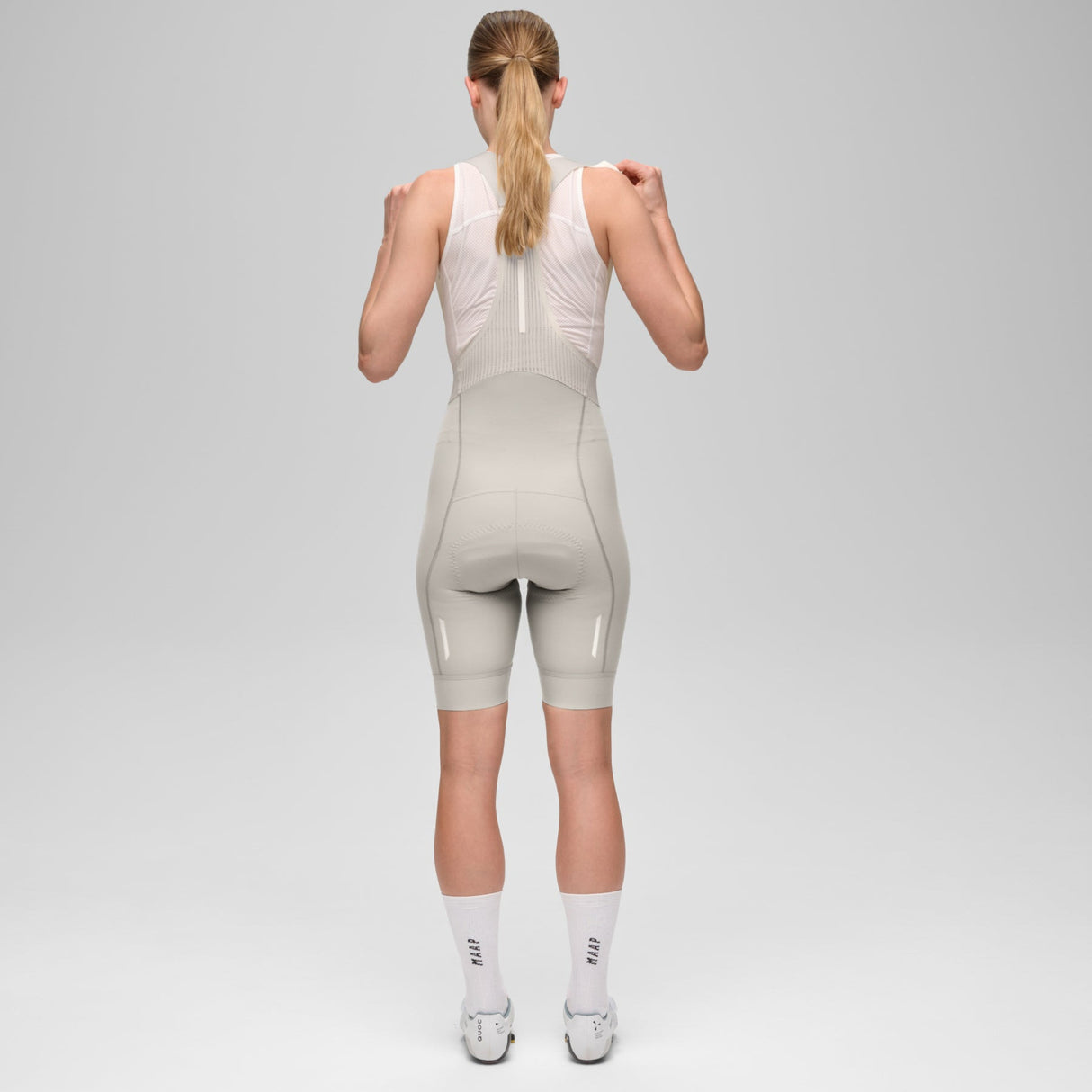 Cuissard à bretelles femme Maap Team Evo - Gris clair