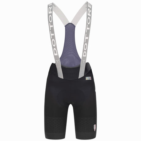 Q36.5 Dottore Clima women bib shorts - Black grey