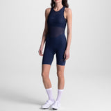 Cuissard à bretelles femme Santini Unico Edge - Bleu