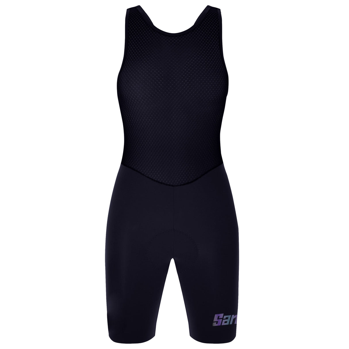 Cuissard à bretelles femme Santini Unico Edge - Noir