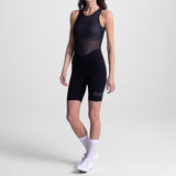 Cuissard à bretelles femme Santini Unico Edge - Noir