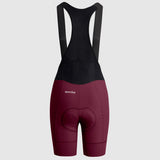 Sportful Colorful Rider women bib shorts - Bordeaux