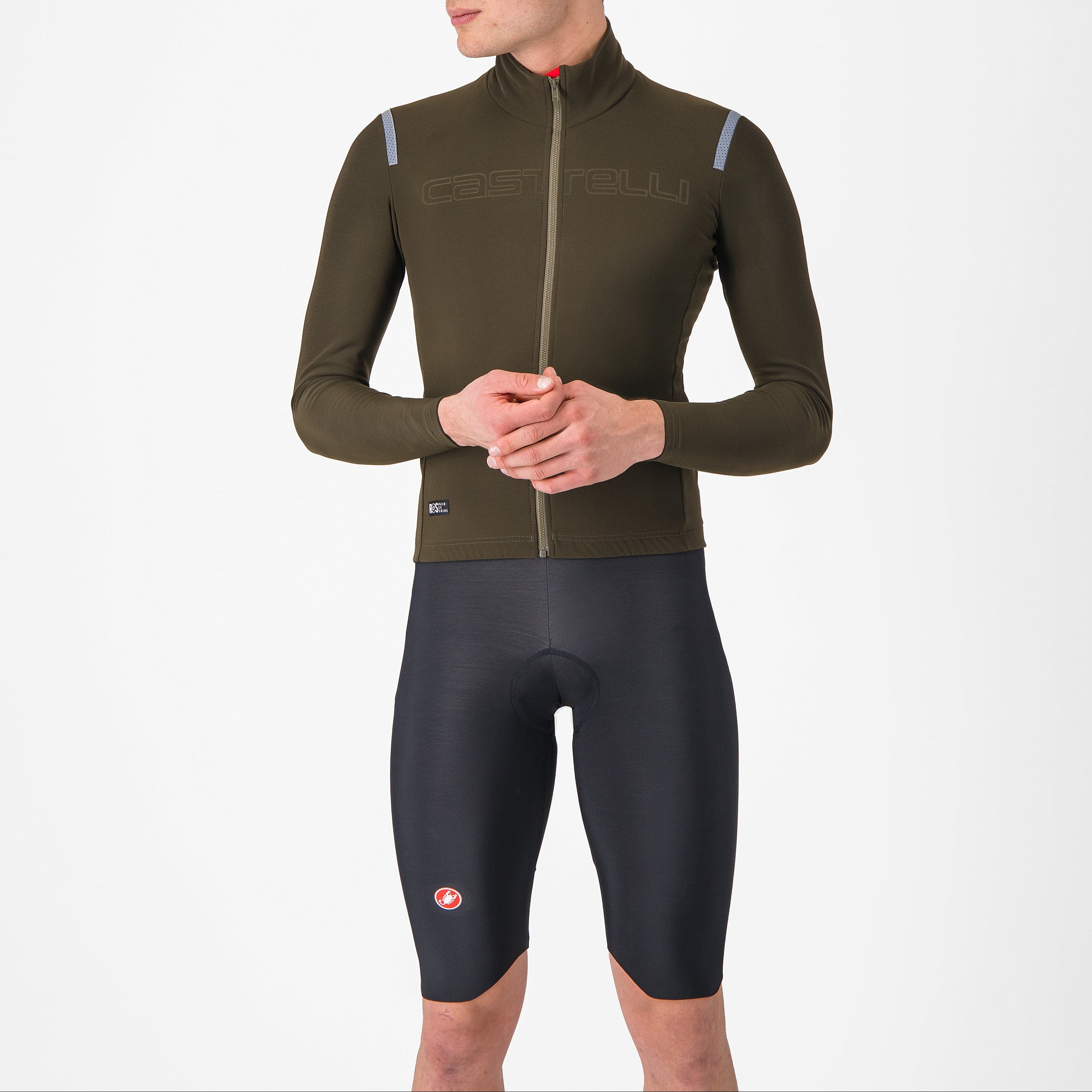 Castelli Omloopビブタイツ ブラック Castelli Omloop Thermal Bib Shorts - Black | All4cycling