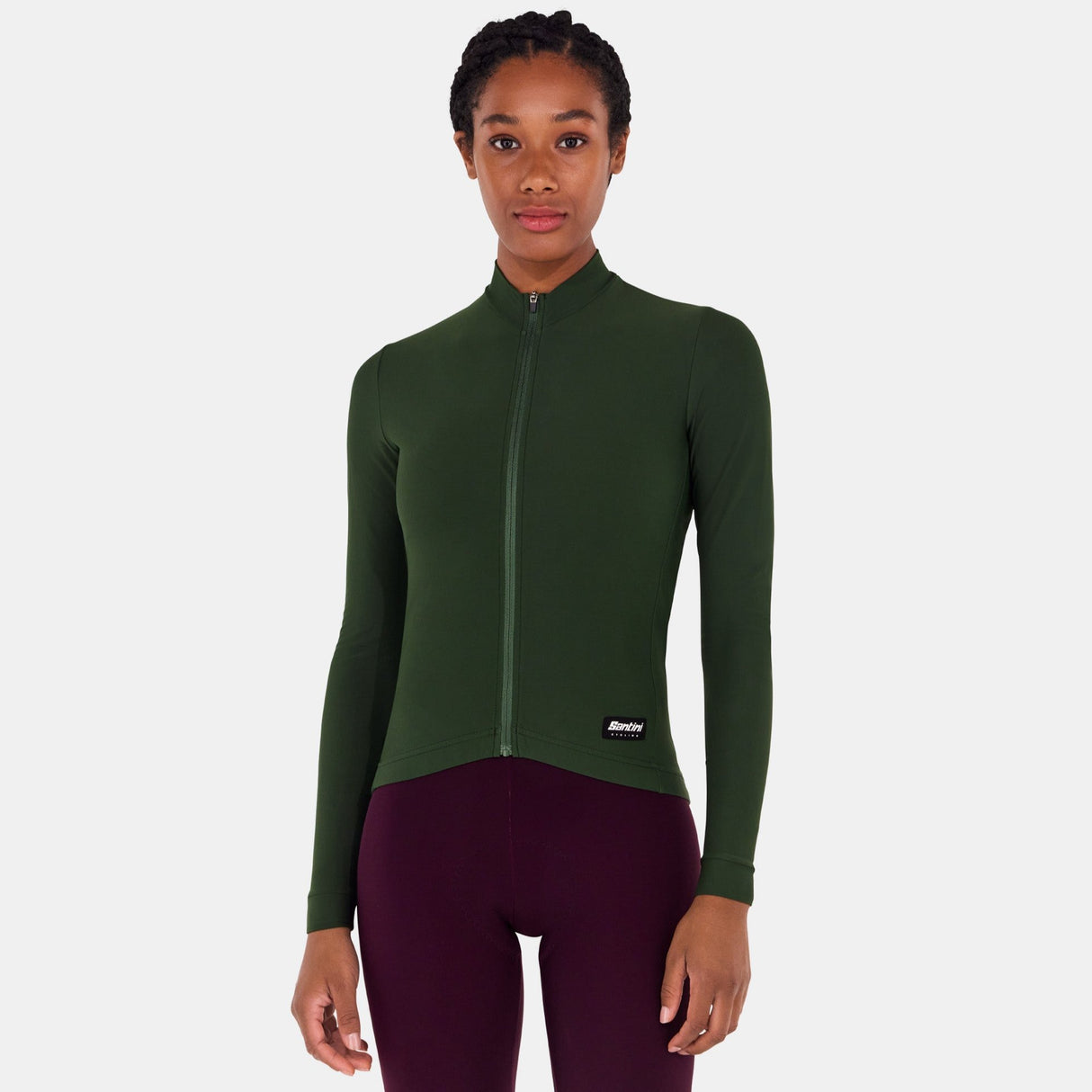 Maglia maniche lunghe Santini RTR - Verde - B