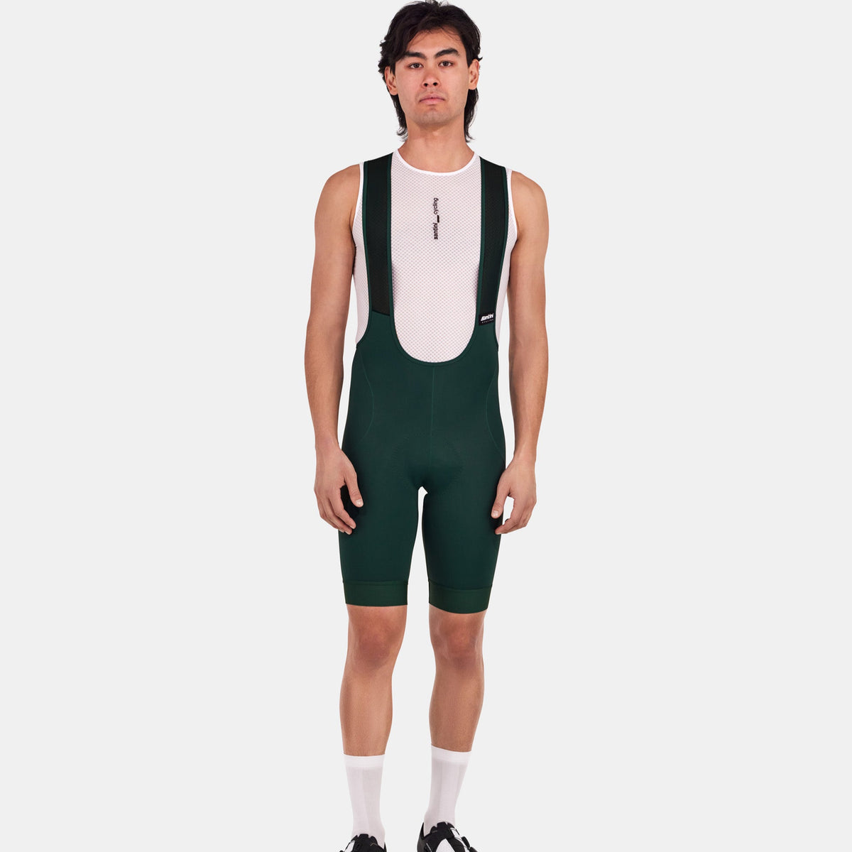Santini Gravel Bib Shorts Cuissard Vélo Gravel Homme XL - Military Green