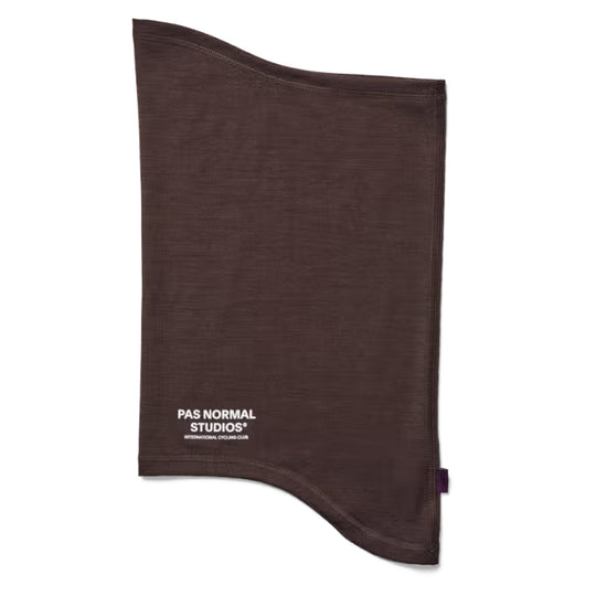 Pas Normal Studios Logo Merino Thermal neck warmer - Brown