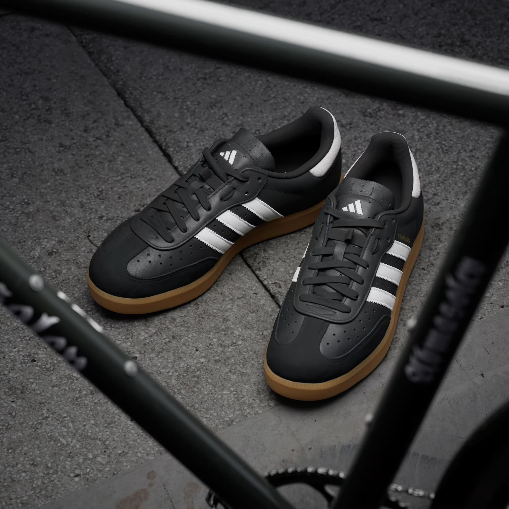 Adidas Velosamba Leather Shoes - Black