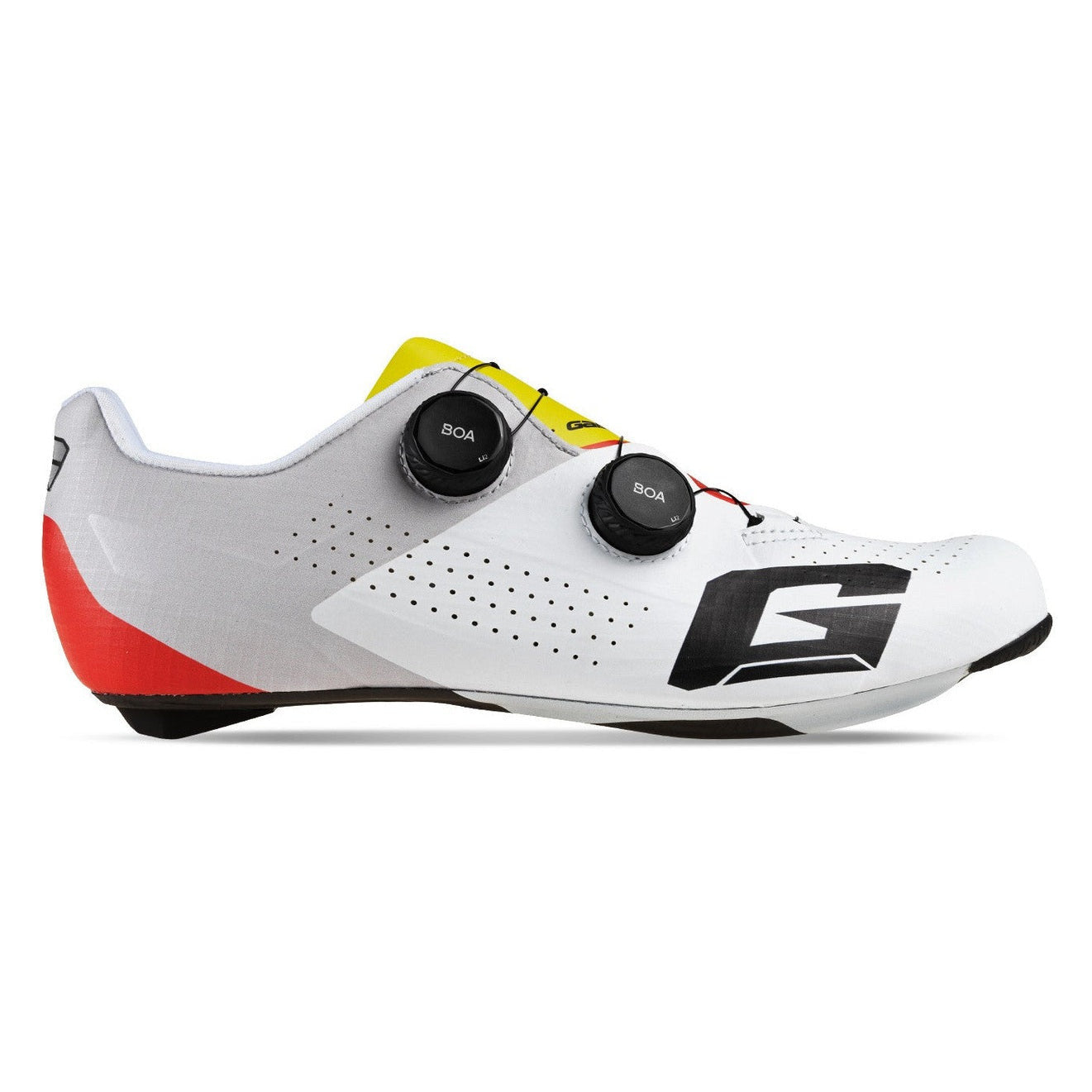 Zapatillas Gaerne Jet - Blanco amarillo rojo | All4cycling