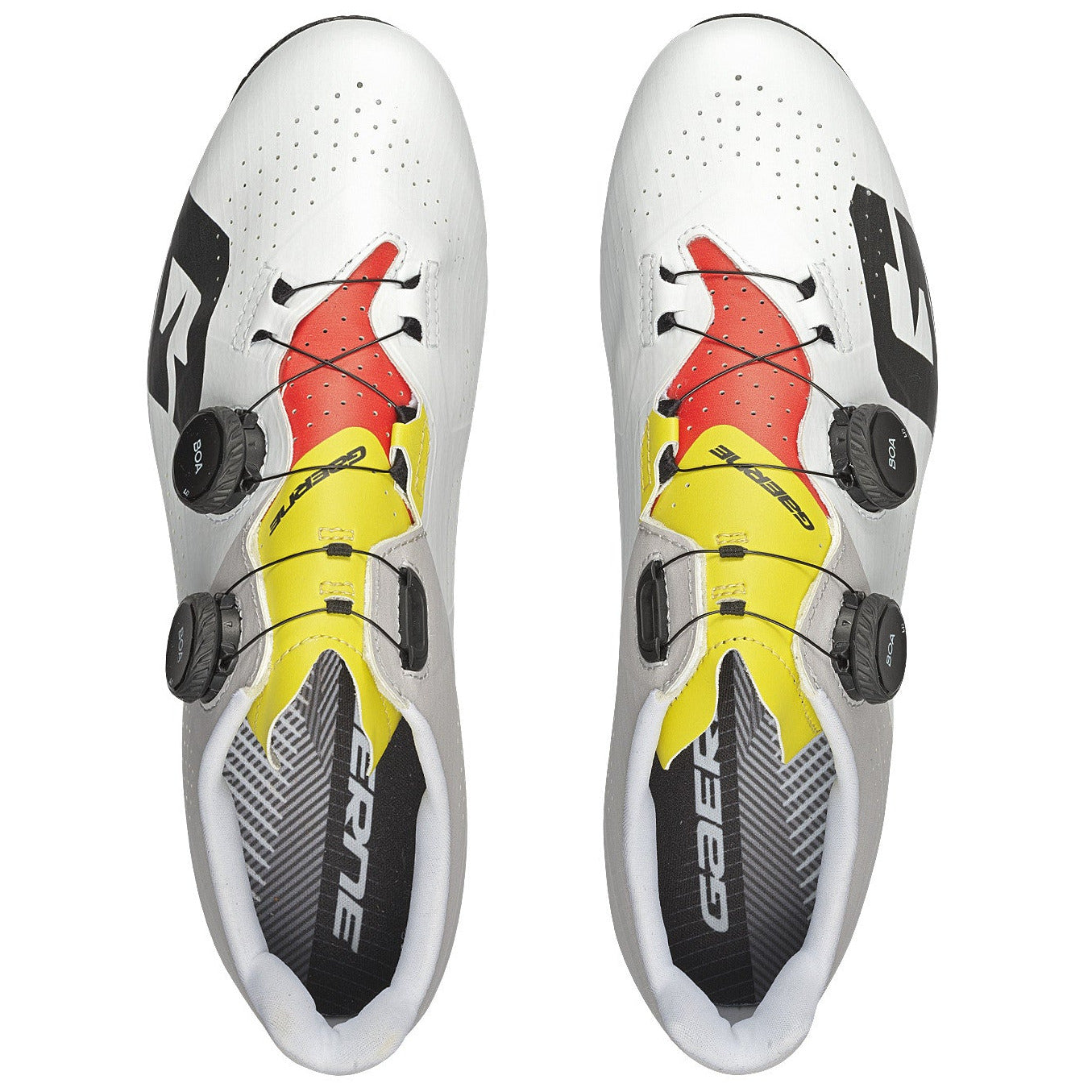 Zapatillas Gaerne Jet - Blanco amarillo rojo | All4cycling