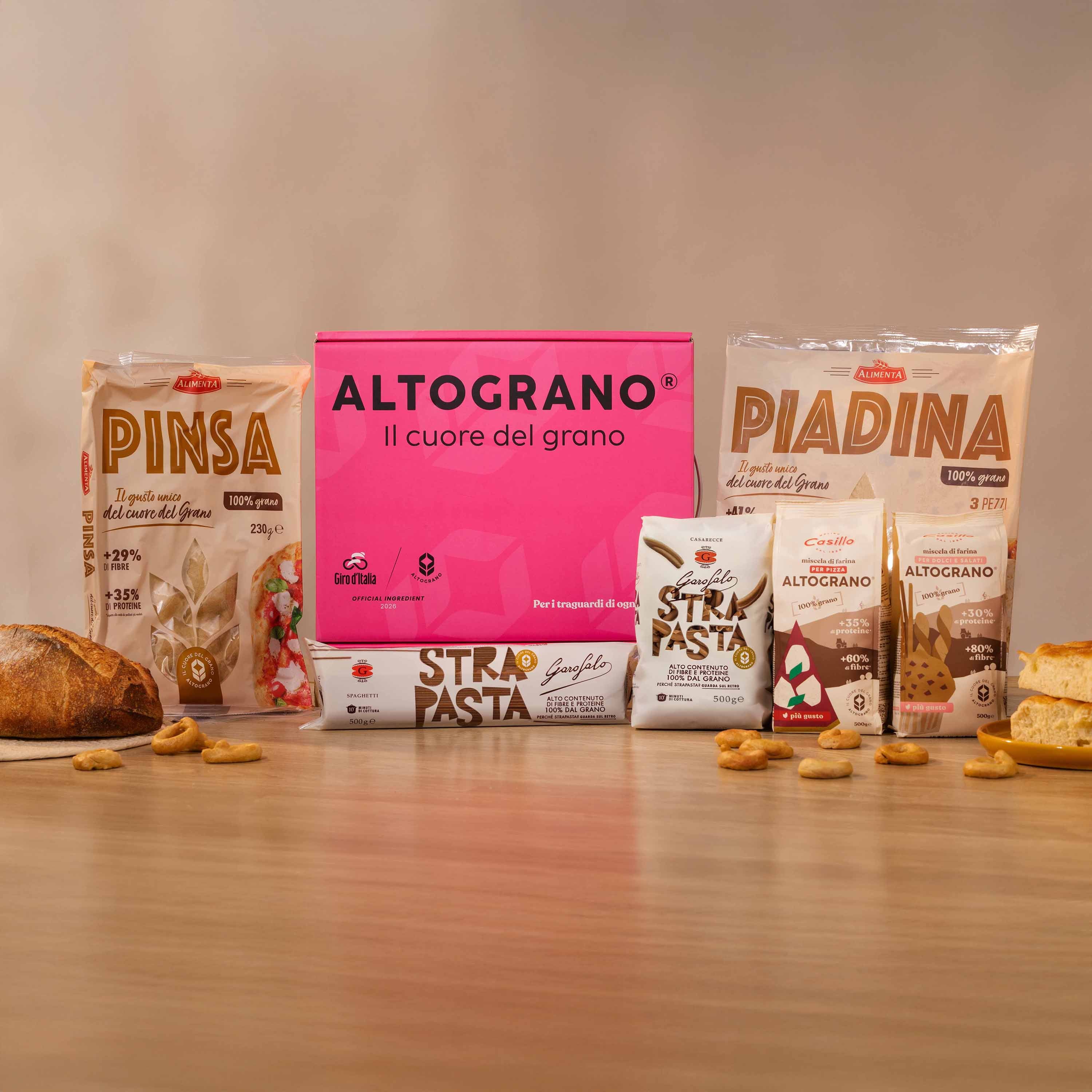 Scatola rosa Altograno Giro d'Italia 2026 Altograno